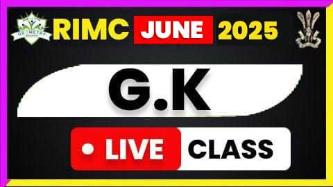 RIMC JUNE 2025 G.K ( Live Class )