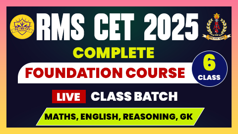 ONLINE CLASS (RMS CET 2025 - CLASS 6th)