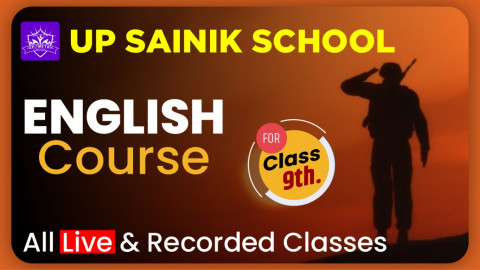 UP SAINIK SCHOOL ENGLISH CLASS 9TH
