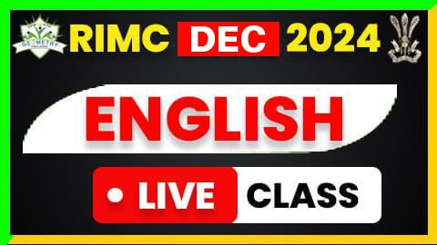 RIMC DEC  2024 English (Live Class)