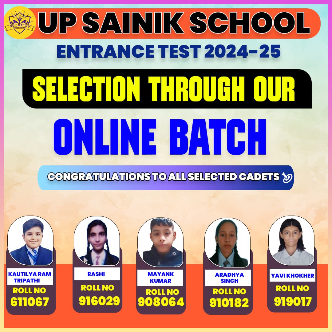 UP Sainik School Online Batch